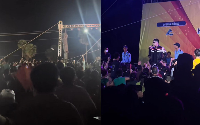 Nam ca sĩ nổi tiếng hát hội chợ, khán giả liên tục ném chai nước về sân khấu Ảnh 2