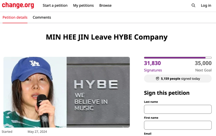 Fan BTS, LE SSERAFIM, ILLIT... muốn Min Hee Jin rời HYBE.