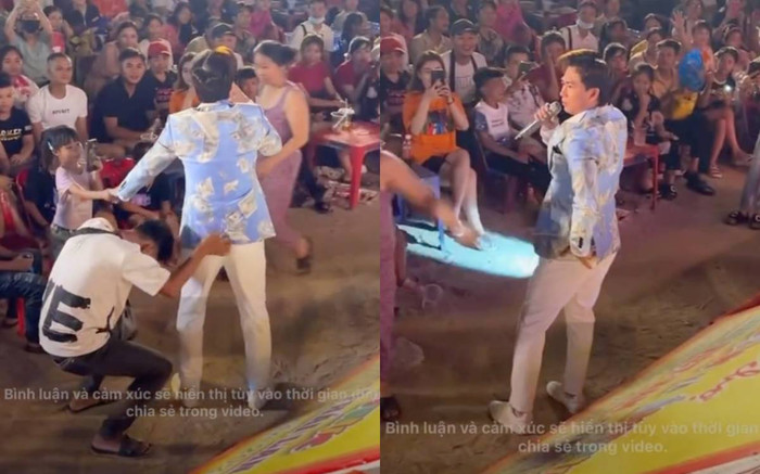 Nam ca sĩ nổi tiếng đi hát hội chợ, hốt hoảng với hành động táo bạo của khán giả Ảnh 2