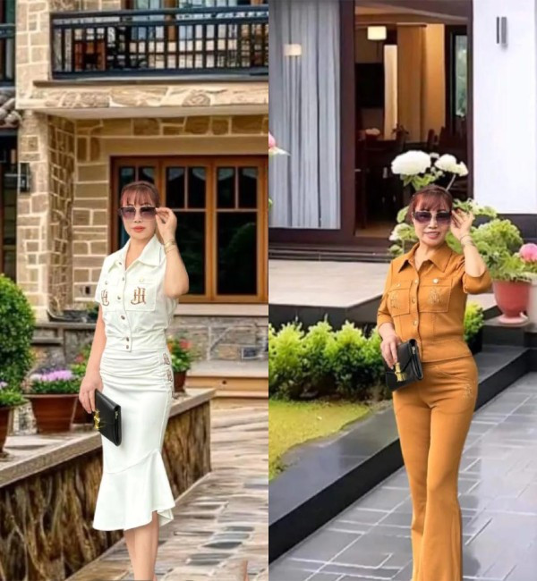 Thậm chí, cô dâu Thu Sao còn lấn sân làm mẫu ảnh cho một shop thời trang