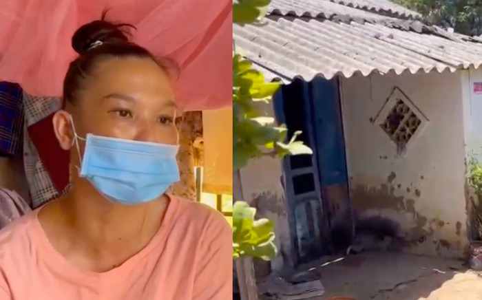 Vợ con Thương Tín sống trong ngôi nhà lụp xụp, chắp vá ở quê nhà Ảnh 2