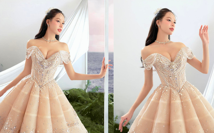 Hoa hậu Thanh Thủy diện váy cưới, khoe vóc dáng gợi cảm trước thềm thi quốc tế? Ảnh 2