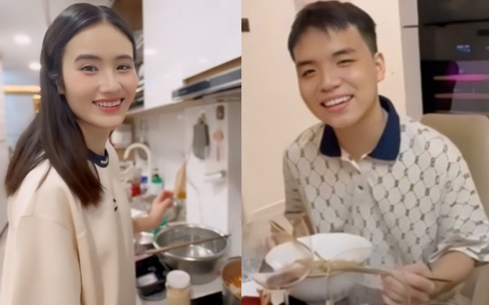 Hoa hậu Ý Nhi trổ tài nữ công gia chánh, bạn trai nhận xét vỏn vẹn 2 từ Ảnh 2