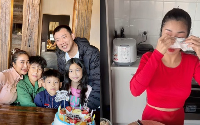 Ốc Thanh Vân vừa chảy nước mắt vừa nấu ăn cho 3 con, lý do là gì? Ảnh 2