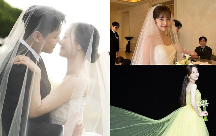 Hình ảnh những nghệ sĩ kết hôn trong ngày 8/6. Ảnh: Sưu tầm