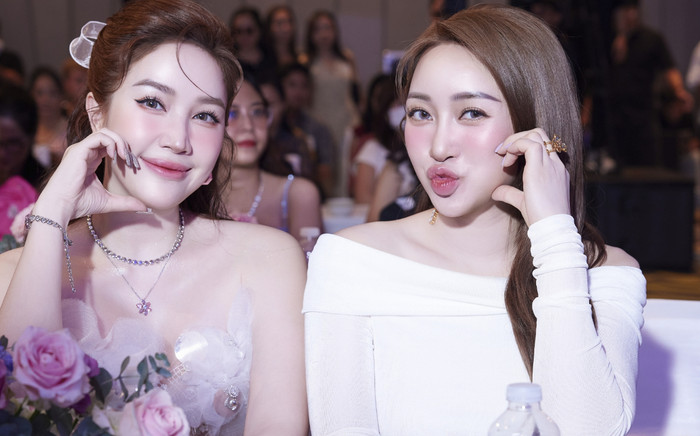Bà xã Chi Bảo khoe bụng bầu vượt mặt, nhan sắc 'không tuổi' của Bảo Thy gây sốt Ảnh 2