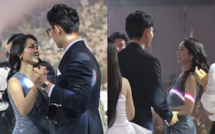 Em chồng 'tổng tài' của Midu gây sốt vì quá ngọt với vợ trong lễ cưới: Đẹp đôi hơn cả cô dâu chú rể Ảnh 2