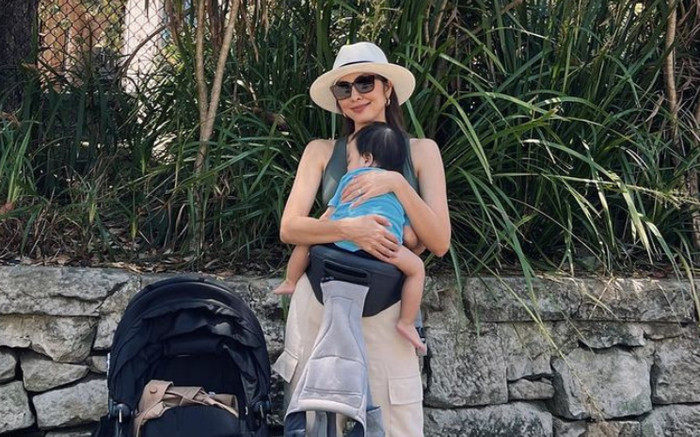 Tăng Thanh Hà lần đầu tiên để lộ khuôn mặt của con trai út Ảnh 2