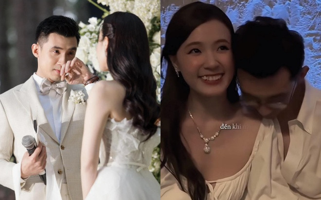 Loạt chi tiết chứng tỏ thiếu gia Minh Đạt mê vợ top 1: Say gục trên vai, khẳng định Midu sẽ là nóc nhà Ảnh 2