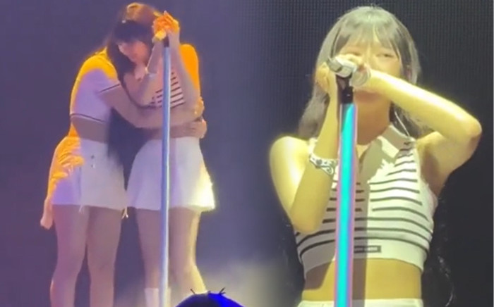 Thành viên BABYMONSTER khóc nức nở trên sân khấu, tự tát vào mặt để giữ bình tĩnh Ảnh 2