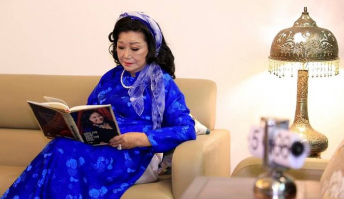 NSND Kim Cương luôn đi đầu trong các hoạt động thiện nguyện.