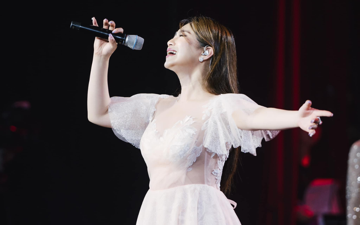 Lương Bích Hữu khéo léo lựa chọn trang phục để tôn lên ưu điểm trong thời gian tăng cân mất kiểm soát. Ảnh: FBNV