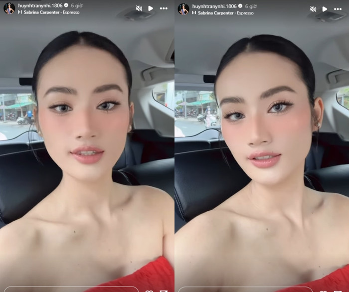 Nhan sắc Hoa hậu Ý Nhi được đánh giá ngày càng 'chín muồi'. Ảnh chụp màn hình