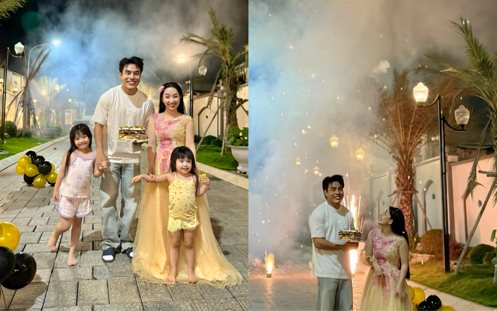 Lê Dương Bảo Lâm đón tuổi mới bên gia đình nhỏ.