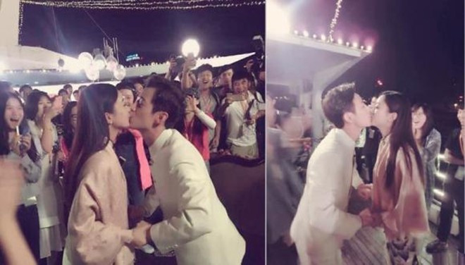 Triệu Lệ Dĩnh hôn công khai một người đàn ông trên phố đông người, chuyện gì đây? Ảnh 2