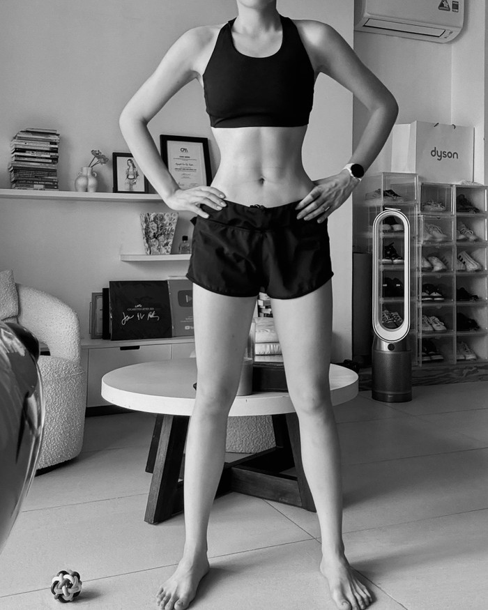 Body check hiện tại của Hoa hậu Kỳ Duyên. Được biết, khi ghi danh tại Miss Universe Vietnam 2024, số đo ba vòng của người đẹp vô cùng hoàn hảo 86 - 60 - 94.