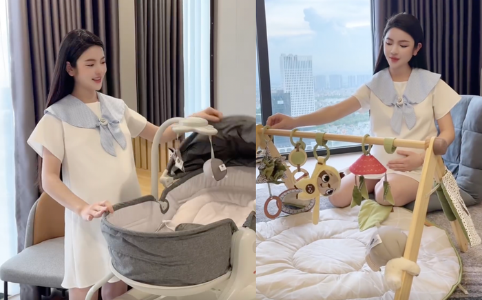 Vợ Quang Hải chuẩn bị đầy đủ đồ đạc, sẵn sàng cho hành trình làm mẹ.