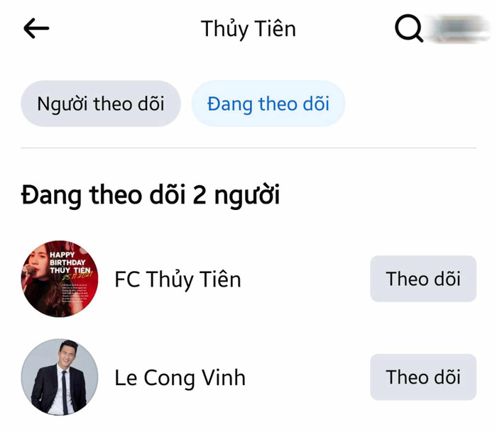 Thủy Tiên không còn theo dõi duy nhất Công Vinh Ảnh 2