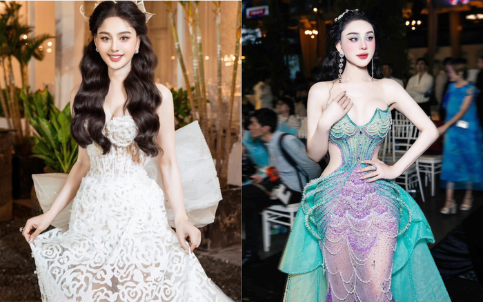 Nhờ có vóc dáng thon thả, Lâm Khánh Chi có thể tự tin diện nhiều thể loại trang phục khác nhau. Ảnh: FBNV