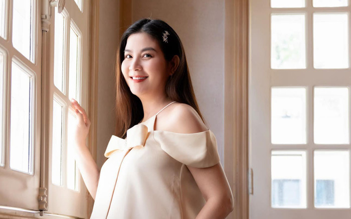 Cận visual của Kha Ly trước ngày hạ sinh con gái đầu lòng Ảnh 2