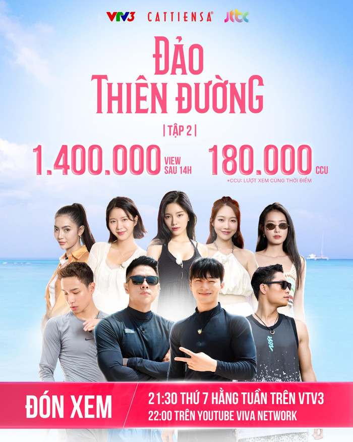 Hình ảnh về thông tin mới nhất liên quan đến tập 2 được Ban tổ chức chương trình Đảo Thiên Đường công bố. Ảnh: Facebook Đảo Thiên Đường