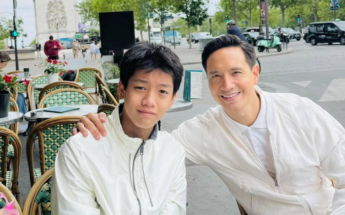 Hồ Ngọc Hà hân hoan đăng ảnh Kim Lý chụp cùng Subeo lên tài khoản cá nhân. Ảnh: FBNV