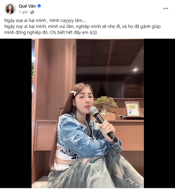 Quế Vân khoe giọng hát ngọt như mía lùi, cảm thấy vui khi bị người hại Ảnh 1