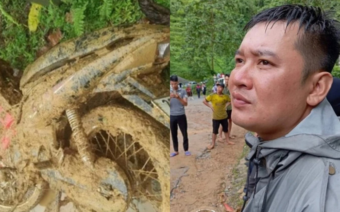 Xúc động khoảnh khắc người đàn ông kéo bé gái tháo chạy giữa cơn sạt lở, đất đá tuôn như thác đổ sau lưng Ảnh 2