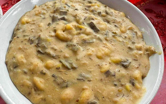 Đôc lạ món 'cháo chuối' đặc sản Bắc Ninh, thấy quy trình nấu mà toát mồ hôi Ảnh 2
