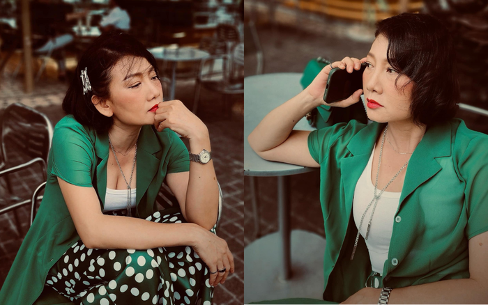 Phong cách đời thường trẻ trung, quyến rũ của 'mẹ chồng' Hồng Diễm.