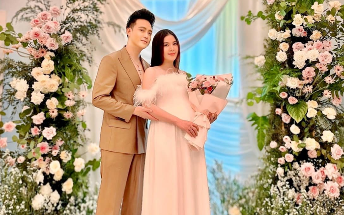 Kha Ly được chồng yêu chiều, hết mực quan tâm trong lần đầu mang thai. Ảnh: FBNV