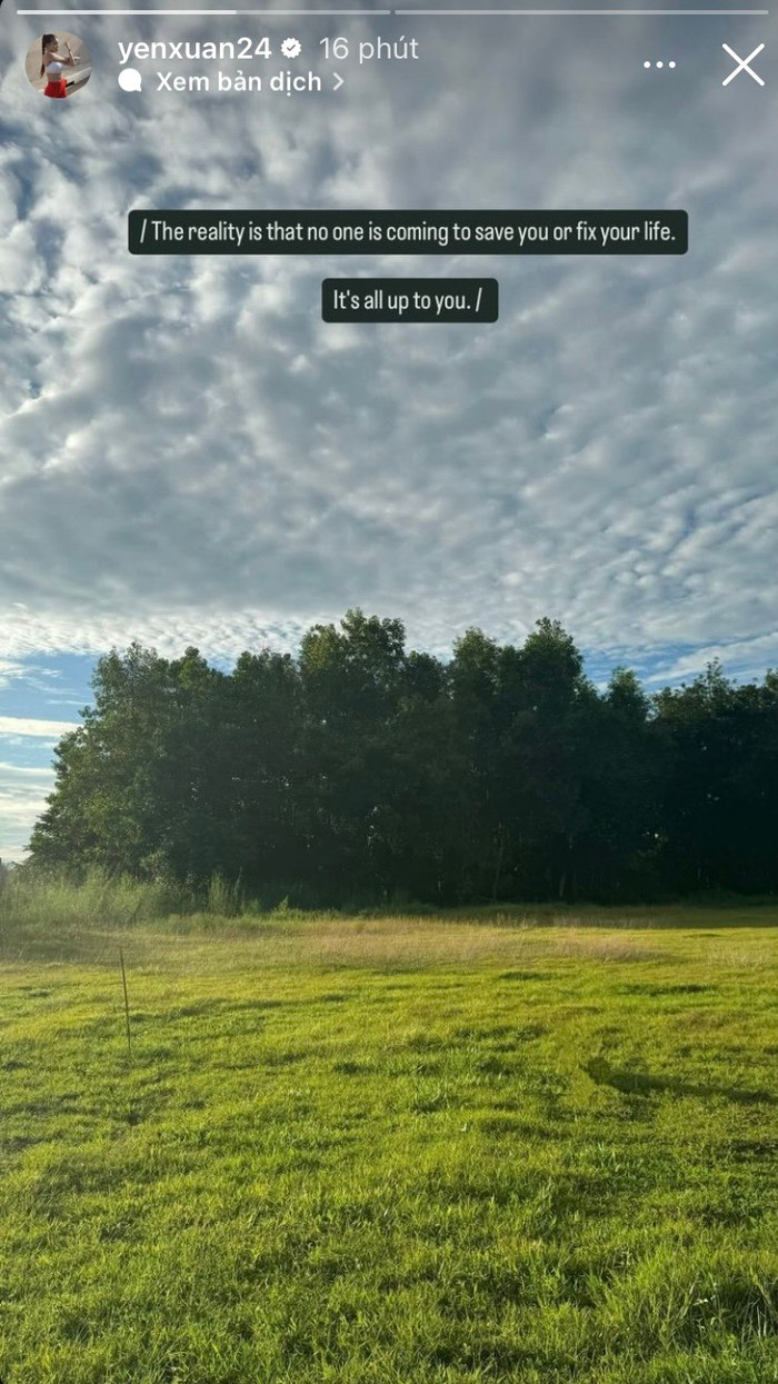 Yến Xuân đăng tải dòng trạng thái lạ sau 1 tuần về chung nhà với Đặng Văn Lâm.