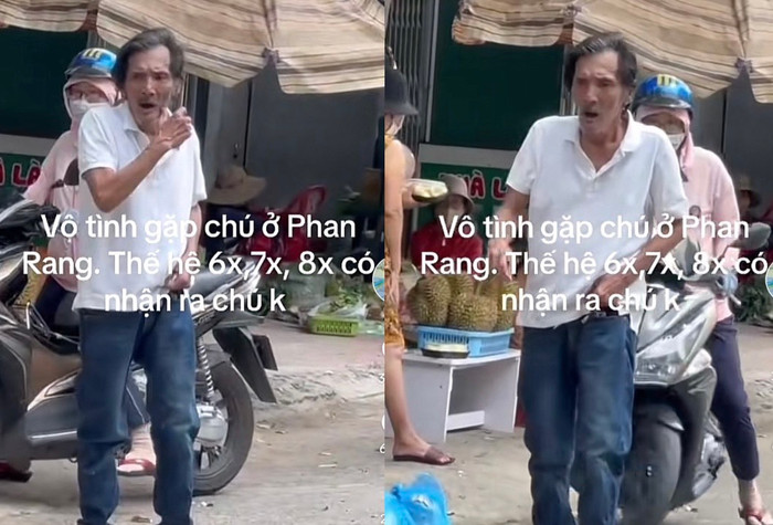 Hình ảnh của Thương Tín được người đi đường ghi lại.