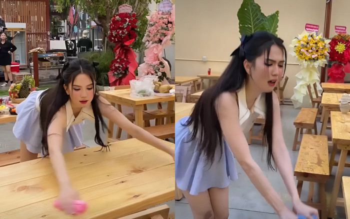 Ngọc Trinh chuyển hướng làm nhân viên phục vụ quán nhậu Ảnh 2