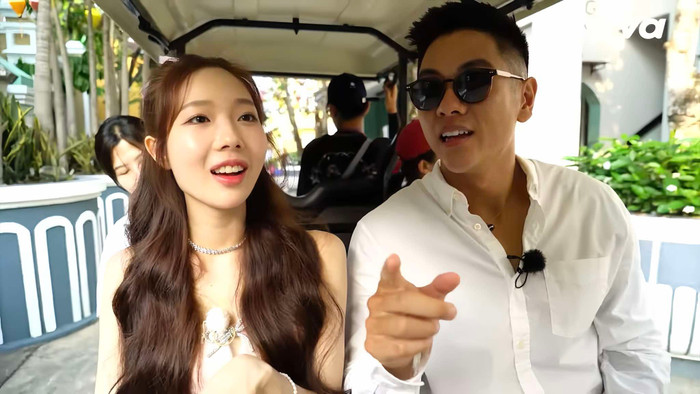 Michael Trương và Yuna Vũ thoải mái trò chuyện, có nhiều cử chỉ thân mật sau hậu trường buổi hẹn hò ở tập 2 Đảo Thiên Đường.