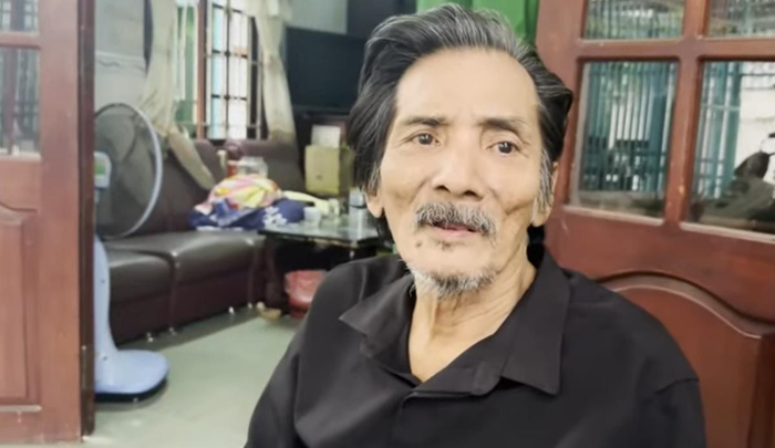 Hình ảnh nghệ sĩ Thương Tín hiện tại sau khi bỏ vợ trẻ kém 32 tuổi.