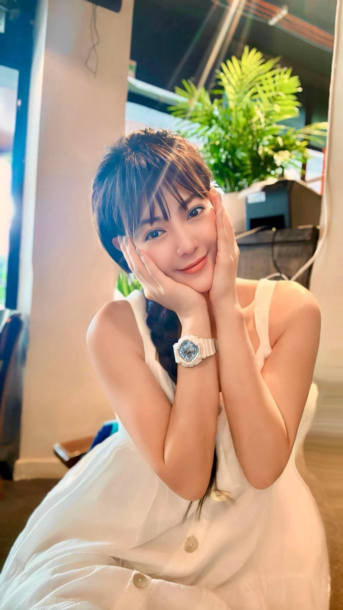 Thanh Hương được nhận xét trẻ hơn so với tuổi.