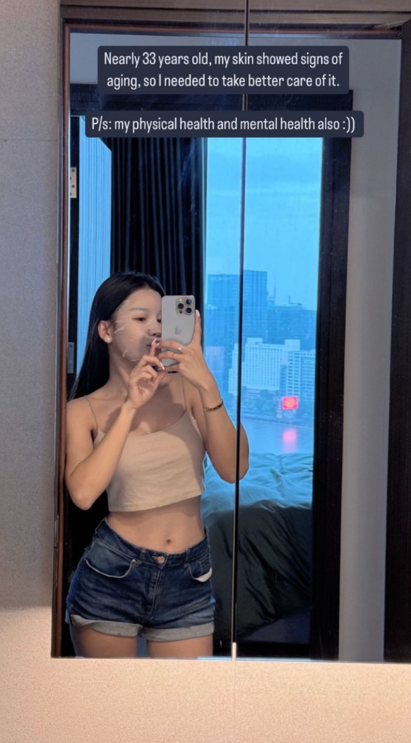 Vợ Đặng Văn Lâm than vãn chuyện bị lão hoá da.