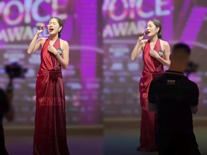 Lệ Nam bị loại khỏi top 5 thí sinh xuất sắc nhất của phần thi Grand Voice Award.