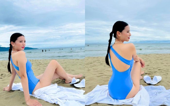 Nữ diễn viên đang đi du lịch sau thời gian miệt mài đóng phim.