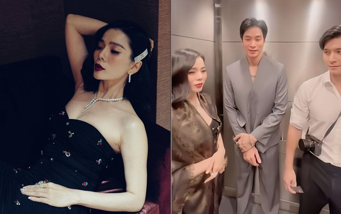 Khoảnh khắc Lệ Quyên đứng cạnh 'người tình âm nhạc' và Lâm Bảo Châu nhận được sự quan tâm của nhiều người.