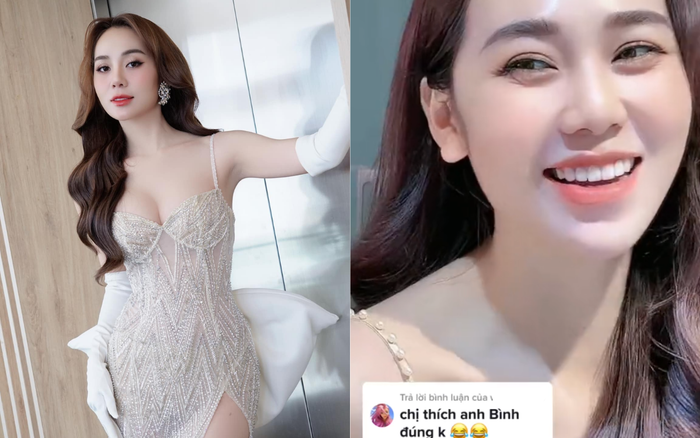 Đoạn video này của Á hậu Hoàng Kim Chi bỗng lên xu hướng trên nền tảng TikTok. Ảnh: Chụp màn hình