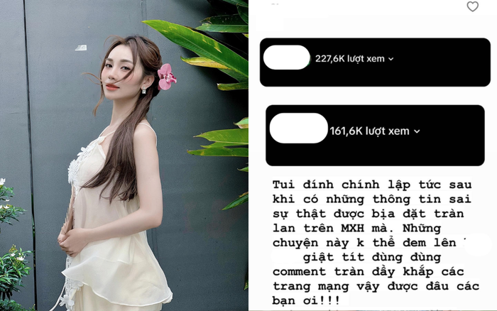Á hậu Hoàng Kim Chi có lượt xem story 'khủng' chỉ sau một thời gian ngắn khi cư dân mạng lan truyền tin đồn tình ái liên quan đến Shark Bình. Ảnh: FBNV