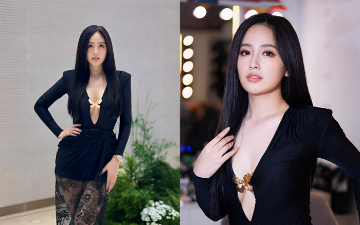 Mai Phương Thuý tại đám cưới Midu hồi 29/6 vừa qua.