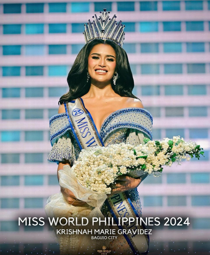Nhan sắc của đại diện Philippines tại Miss World 2025. 