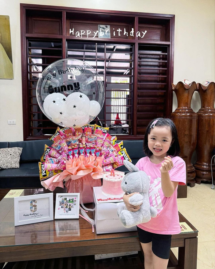 Quế Ngọc Hải tổ chức sinh nhật 6 tuổi cho con gái. Ảnh IGNV