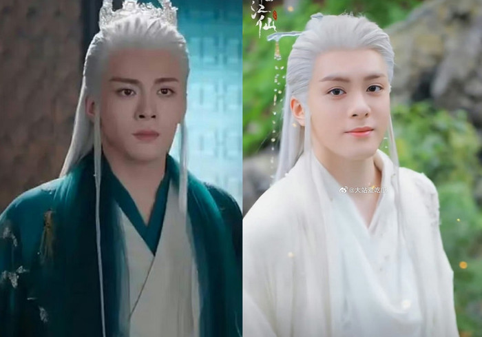 Tăng Thuấn Hy cũng không hợp với kiểu tóc trắng.