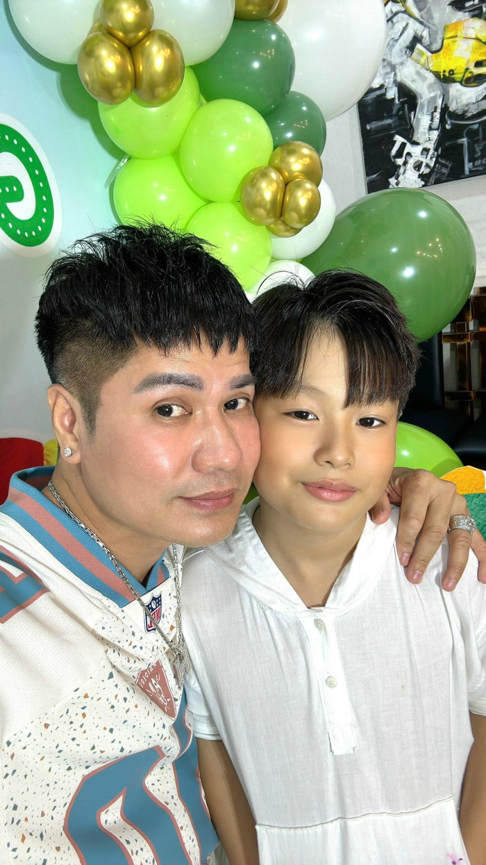 Lương Gia Huy và con trai Andy Lương.