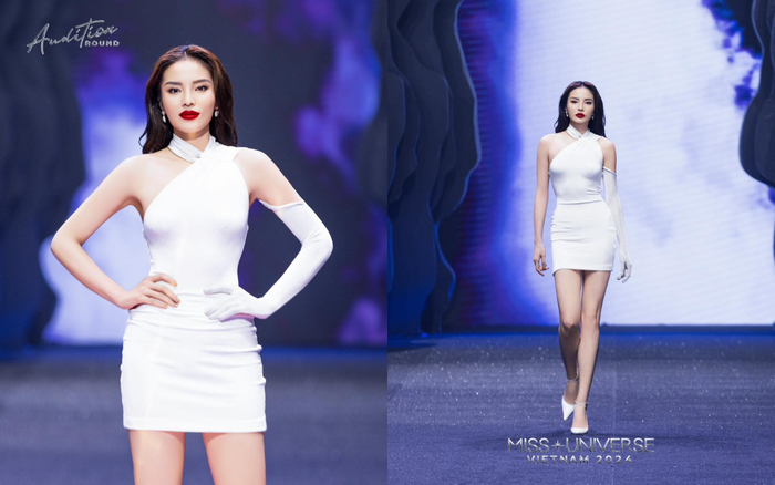 Kỳ Duyên gây ấn tượng với tinh thần chăm chỉ, nhiệt huyết khi một lần nữa đi thi hoa hậu. Ảnh: Miss Universe Vietnam 2024