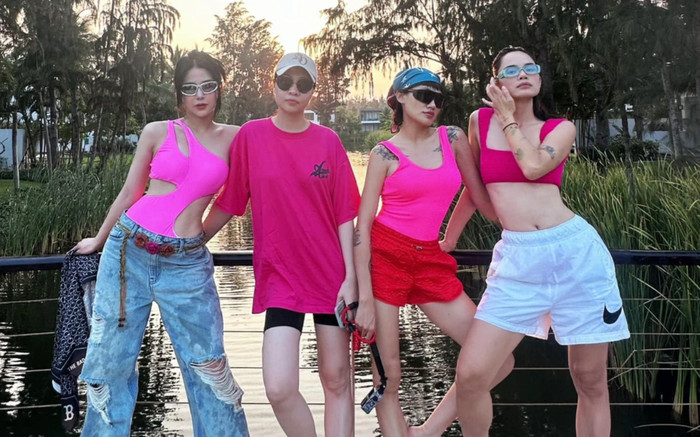 Hội bạn thân từng thi người mẫu của vợ Cường Đô La Ảnh 2